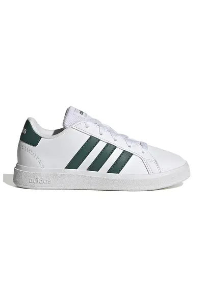Pantofi sport din piele ecologica Grand Court 2.0 - Alb/Verde inchis