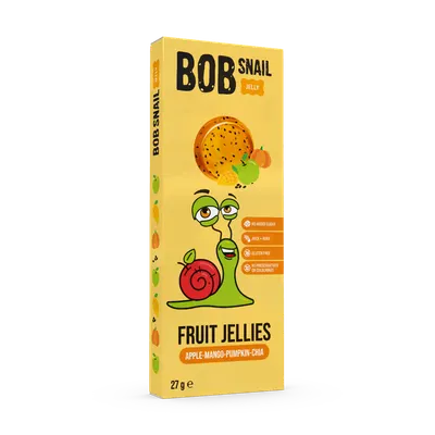 Jeleu din mar mango dovleac si chia, 27g, Bob Snail