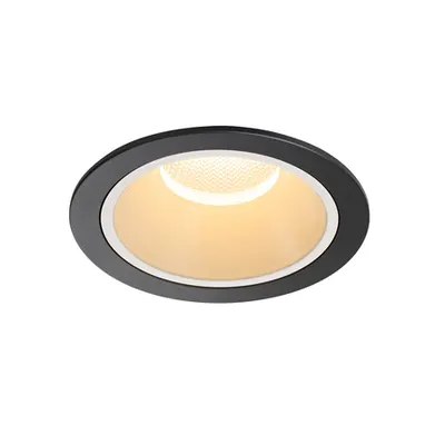 Spot incastrat, NUMINOS XL Ceiling lights, black Indoor LED recessed ceiling light black/white 3000K 55°