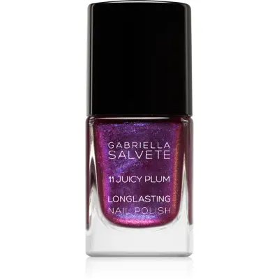 Gabriella Salvete Longlasting Enamel lac de unghii cu efect holografic culoare 11 Juicy Plum 11 ml