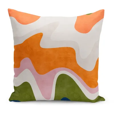 Față de pernă 43x43 cm Squiggly Orange – Mila Home