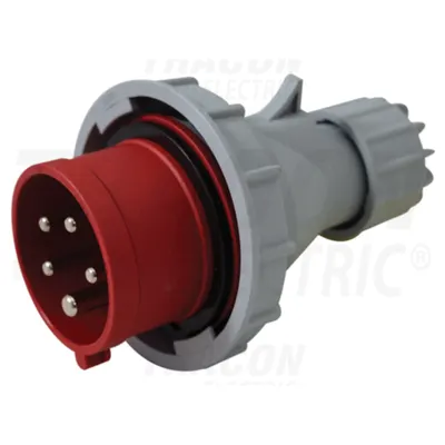 Fisa industriala cu inversarea a 2 faze, presetupa externa TICS-0152PF 16A, 400V, 3P+N+E, 6h, IP67