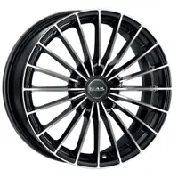 Janta aluminiu 7,5x17, 5x112, CH 76, ET: 47; potrivit MERCEDES A (V177), A (W168), A (W169), A (W176), A (W177) 01.75- MAK Volare+ Black Mirror