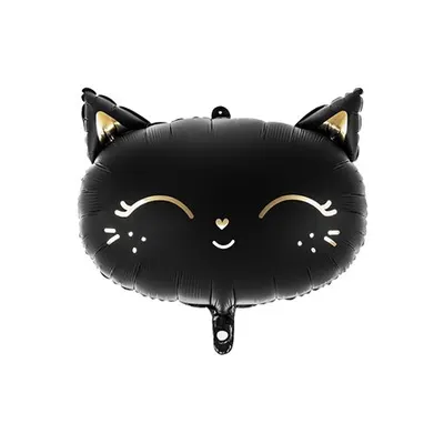 Balon folie pisica neagra 48x36 cm Party Deco PDFB84