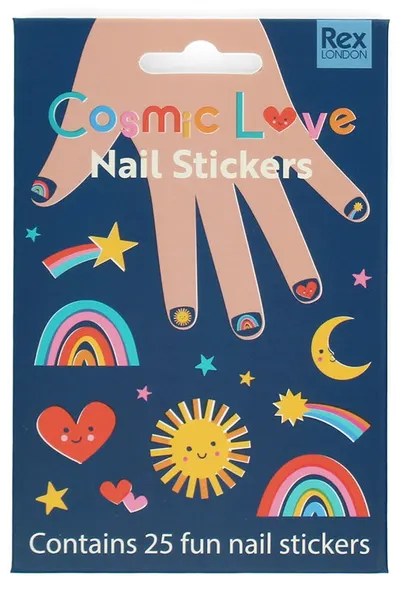 Set stickere pentru unghii Rex London - Cosmic Love, 25 buc