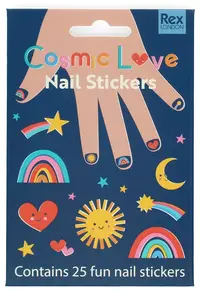 Set stickere pentru unghii Rex London - Cosmic Love, 25 buc