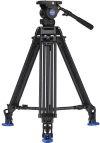 Trepied video Benro - A673TMM Dual Stage AL + BV8, 71.5-160 cm, negru