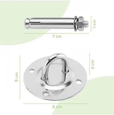 Kit de montare monopunct pe tavan pentru leagan cocon copii Nesto MalPlay, cu accesorii incluse