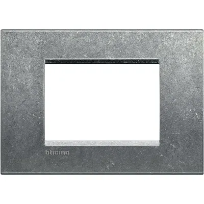 Rama ornament 3 module Bticino Living Light LNA4803NA, gri natural