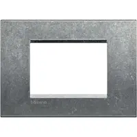 Rama ornament 3 module Bticino Living Light LNA4803NA, gri natural