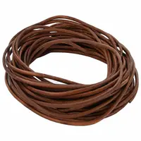 vidaXL Cord din Piele 1 Maro deschis Ø2,5 mm x 5 m Piele