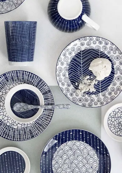Set 20 de servetele - Bleu Pebble
