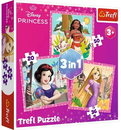 Puzzle Trefl 3 in 1 - Flori frumoase