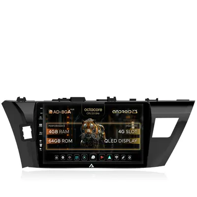 Navigatie Toyota Corolla (2012-2016), Android, A-Octacore 4GB RAM + 64GB ROM, 10.1 Inch - AD-BGA10004+AD-BGRKIT058