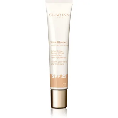 Clarins Skin Illusion Tinted Moisturizer crema tonifianta SPF 25 culoare 01 40 ml