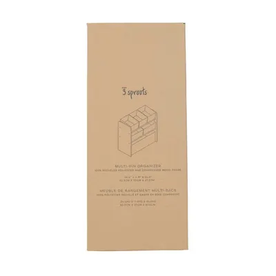Organizator din material reciclat pentru jucarii Terrazzo Pink 3 Sprouts