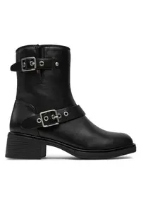 Ghete dama 304429163 - Piele ecologica - Negru - Negru