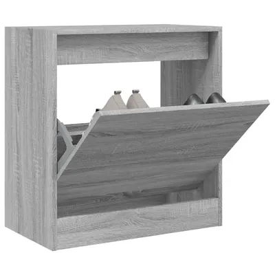 vidaXL Pantofar, gri sonoma, 60x34x63,5 cm, lemn prelucrat