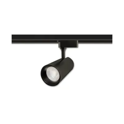 Lampa pentru sina monofazata, LED COB 10W, lumina neutra, 800 lm, IP20, negru mat