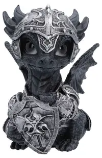 Statuetă Nemesis Now Fantasy: Dragons - Sir Shieldscale, 14 cm