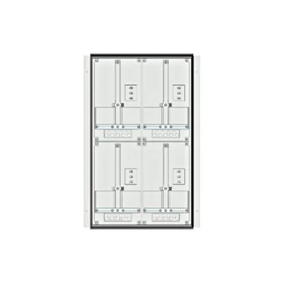 Meter box insert 2-rows, 4 meter boards / 16 Modul heights