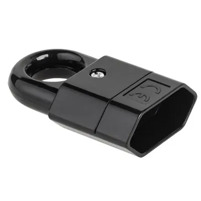 Cupla plata 230V culoare neagra Rebel URZ3016