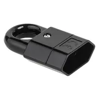 Cupla plata 230V culoare neagra Rebel URZ3016