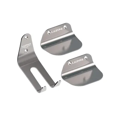 Lezyne Pedal Hook - suport vertical bicicletă din oțel inoxidabil