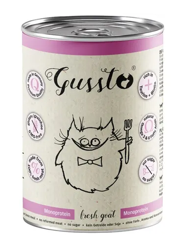GUSSTO Cat Fresh Goat hrană monoproteică pisici 400g capră
