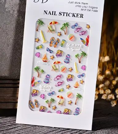Stickere 5D pentru unghii – Model Summer Vibes