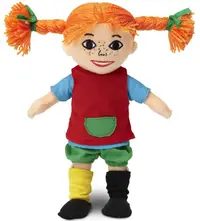 Păpușă moale Pippi - Pippi Șosețica, 30 cm