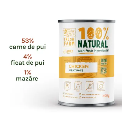Fresh Farm Smooth pate with chicken 400 gr
