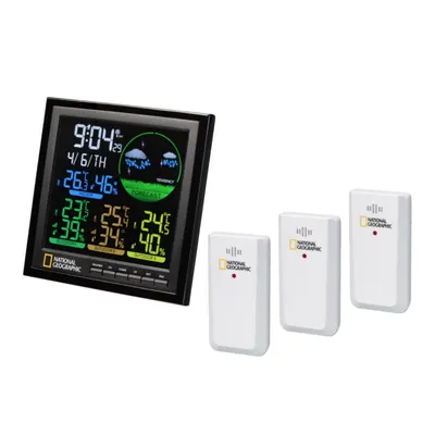 Statie meteo National Geographic 9070700, termometru, higrometru, alarma