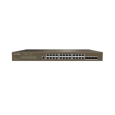Switch cu 24 porturi IP-COM G5328F, 56 Gbps, 41.7 Mpps, 16000 MAC, cu management