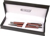 Set stilou și pix Cresco Winner Pastel - Maro
