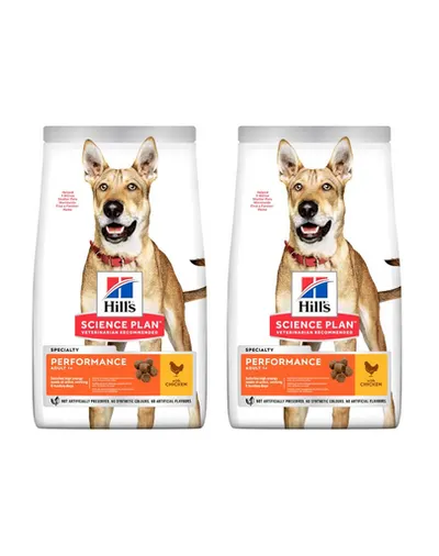 HILL'S Canine Adult 1+ Performance 28 kg (2x14 kg) hrana cu pui, pentru caini activi