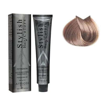 Vopsea de par profesionala Nr.9.02 Blond Perlat deschis Atricos Stylish, 100 ml