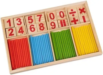 Joc matematic din lemn dupa metoda Montessori Kruzzel
