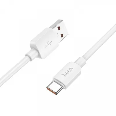 Cablu Date si Incarcare USB-A - USB-C HOCO X96, 100W, 1m, Alb