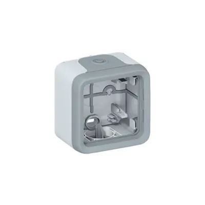 Doza aparenta Plexo IP55 - 1 module - cu membrane glands - gri
