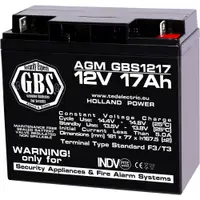 Acumulator pentru sisteme de alarma AGM TED GBS GBS002679, 12 V, 17 Ah, F3