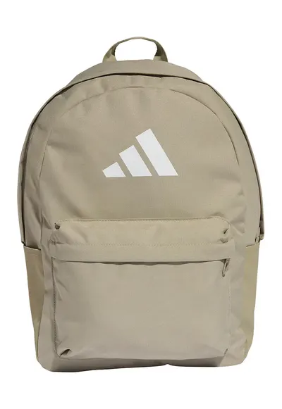 Rucsac din material textil Classic Bars - 27.5 L - Alb/Maro camel