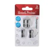 Set ascutitori Memoris-Precious, 2 simple, 1 dubla, 3 bucati