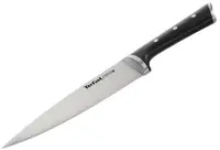 Cuțit de bucătărie Tefal - Ingenio Ice Force Chef, 20 cm, negru
