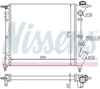 Radiator apa racire motor RENAULT 19 I, 19 I CHAMADE, CLIO I 1.2 1.4 intre 1988-1998