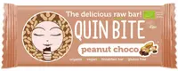 Baton bio raw, ciocolată și arahide, 30 g, Quin Bite