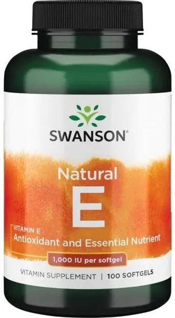 Natural Vitamin E, 671.1 mg, 100 capsule moi, Swanson