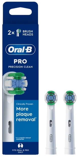 Capete de rezervă Oral-B - EB20 Precision Clean, 2 bucăți, alb