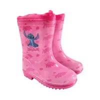 Cizme de ploaie cu snur, roz, Happy, Stitch Engros