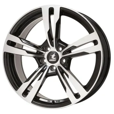Janta aluminiu 9,5x21, 5x130, CH 71,5, ET: 50 model ITWHEELS Anna, Negru Lucios